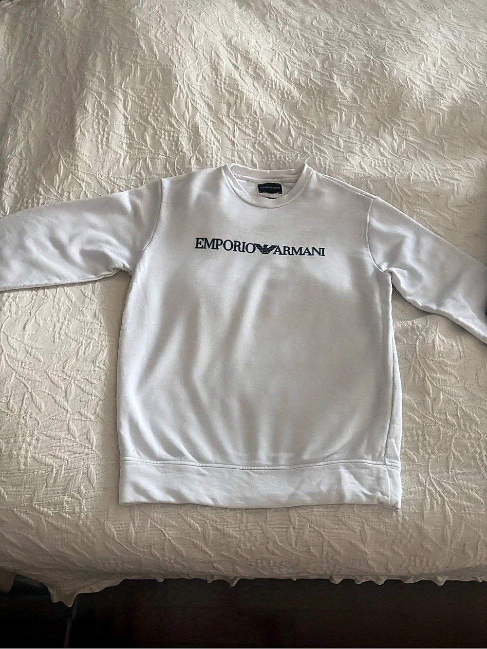 Emporio Armani White Crewneck Sweatshirt